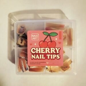 Cherry Nail Tips Set